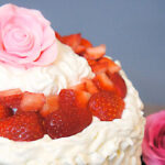 Torta pistacchi e pesche